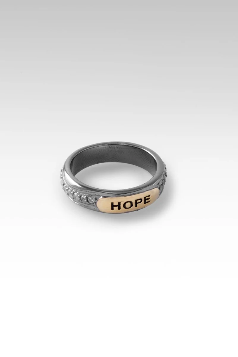 Black Rhodium Hope Ring™ in White Zircon - Image 4