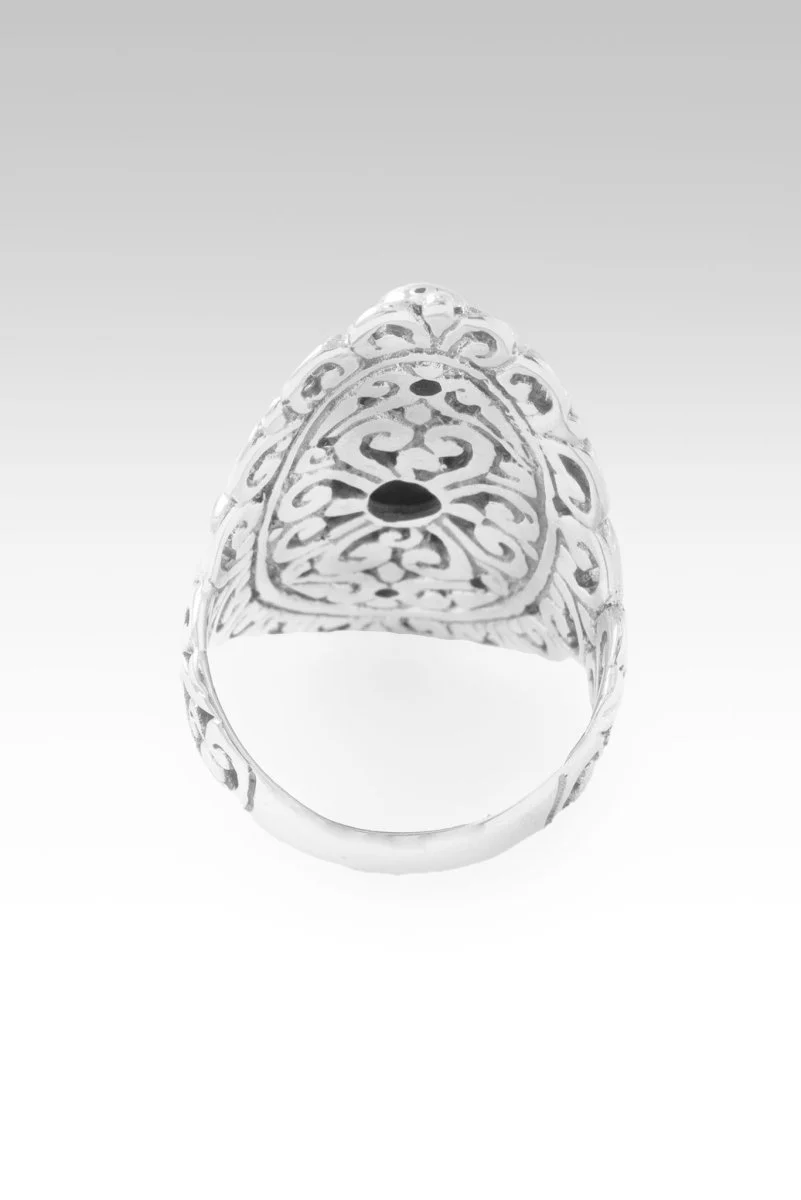 Blessings Embrace Ring™ in Elegant Rose™ Mystic Quartz & Rhodolite Garnet - Image 3