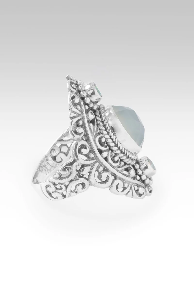 Blessings Embrace Ring™ in Seafoam Chalcedony & Bali Crush™ Mystic Topaz - Image 2