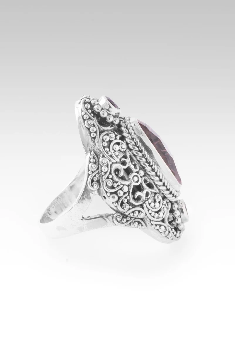Blessings Endure Ring™ in Pink Cashmere™ Mystic Quartz & Rhodolite Garnet - Image 2