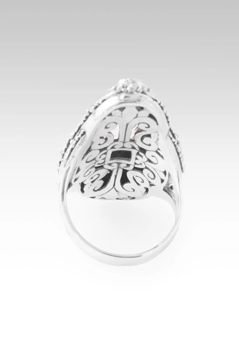 Blessings Endure Ring™ in Pink Cashmere™ Mystic Quartz & Rhodolite Garnet - Image 3
