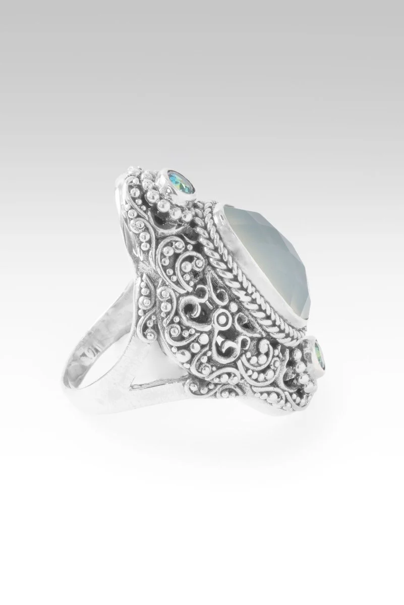 Blessings Endure Ring™ in Seafoam Chalcedony & Bali Crush™ Mystic Topaz - Image 2