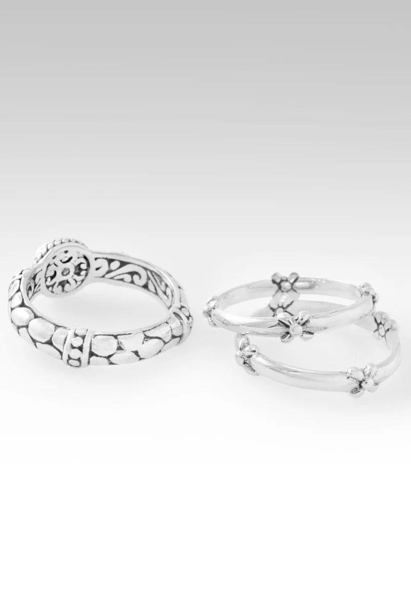 Endless Gratitude Ring Set of 3™ in Sea Child™ Mystic Topaz - Image 4
