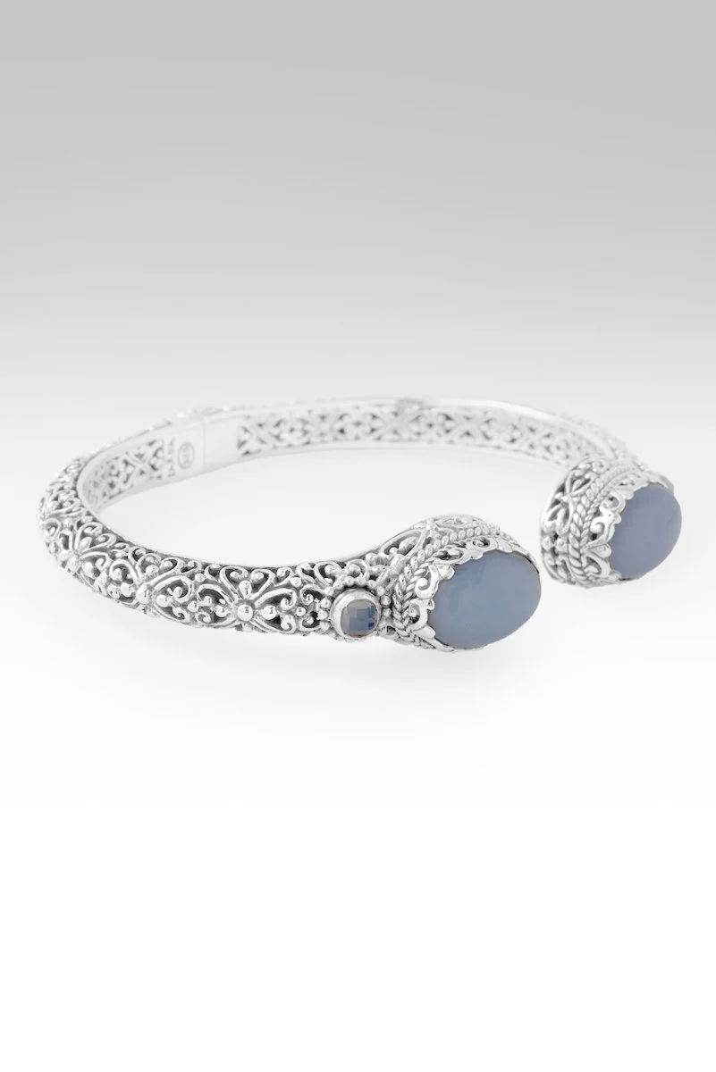 Eternal Love Tip-to-Tip Bracelet™ in Angelite & Serenity Blue Chalcedony - Image 2