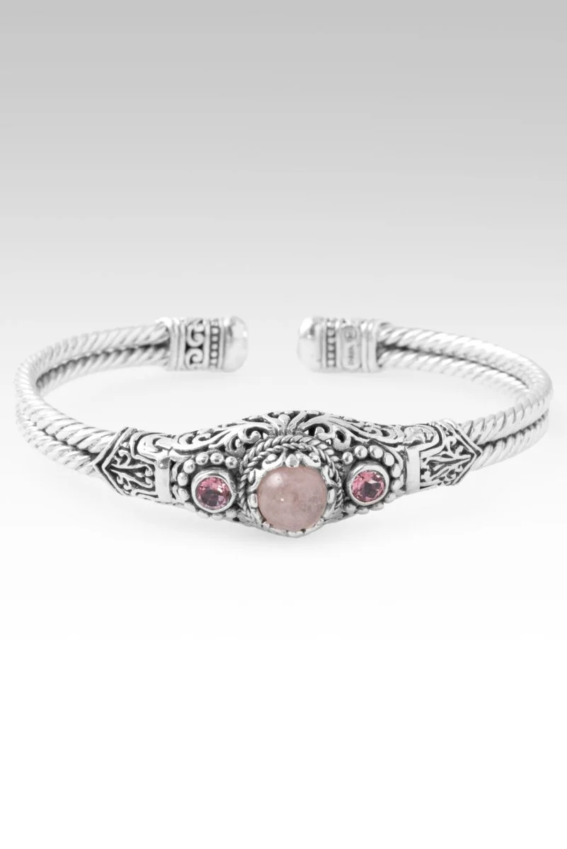 Everlasting Joy Cuff Bracelet™ in Cor-De-Rosa Morganite & Sweet Surrender™ Mystic Topaz