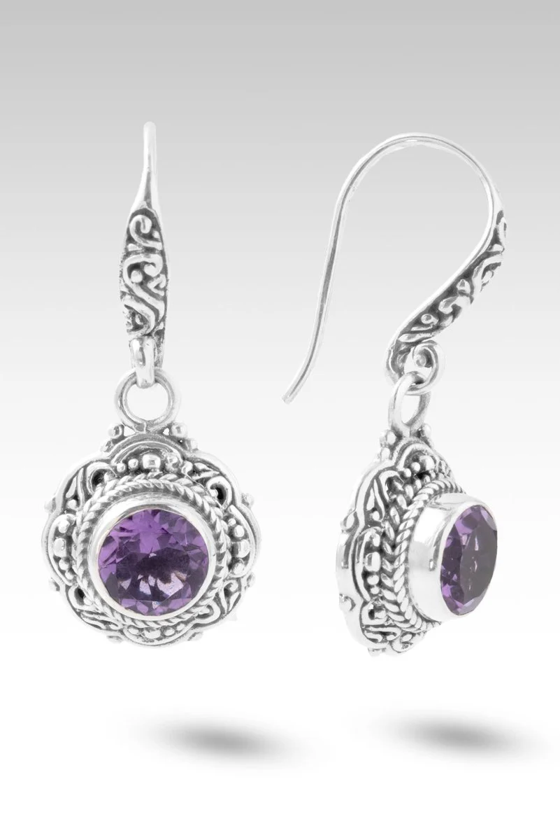 Faith Moves Mountains Earrings™ in Amethyst