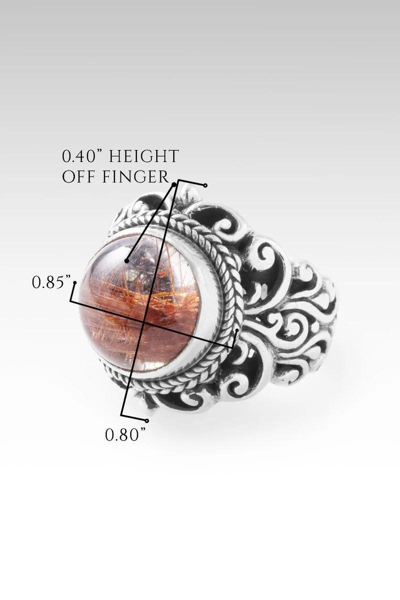 Faith Washed Fear Away Ring™ in Galaxy Rutilated Quartz - Image 6