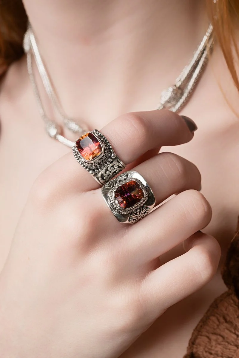 Flowering Grace Ring™ in Odyssey Twilight Ecstasy™ Mystic Quartz - Image 2