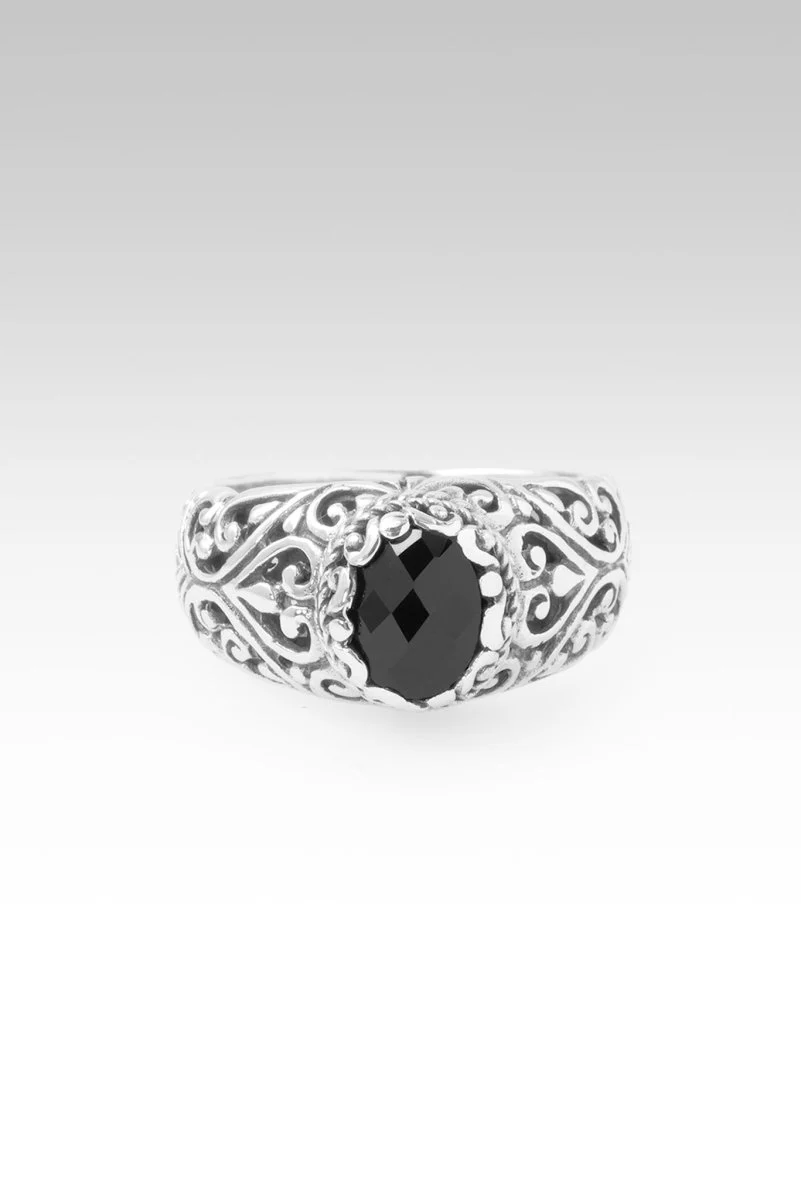 Forever Love Ring™ in Black Spinel