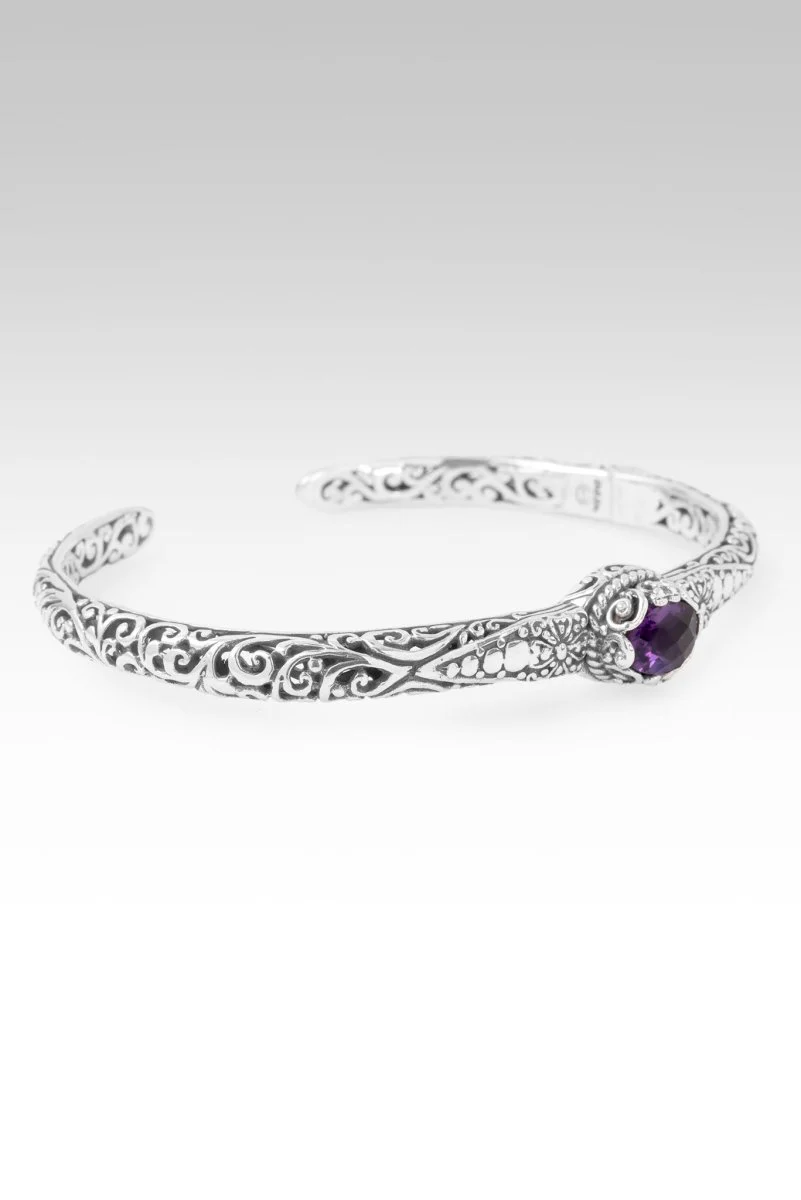 Forever Yours Cuff Bracelet™ in African Amethyst - Image 2
