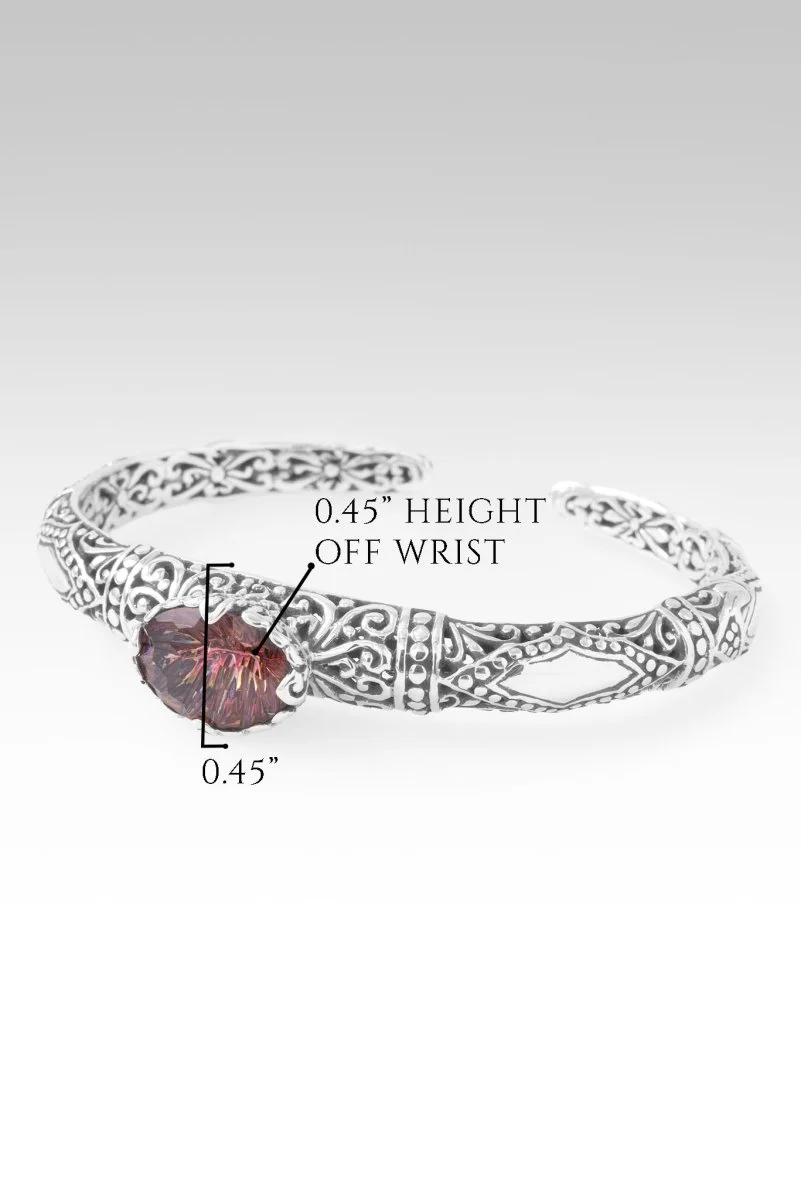 Forgiveness is Freedom Cuff Bracelet™ in Hayward's Muse™ Mystic Quartz - Image 5