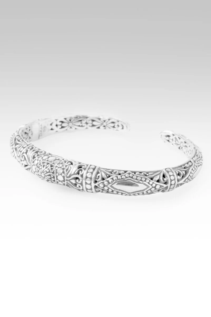 Forgiveness is Freedom Cuff Bracelet™ in Tree of Life & Hammered - Image 3