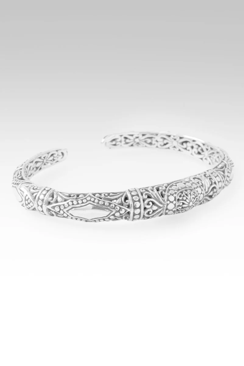 Forgiveness is Freedom Cuff Bracelet™ in Tree of Life & Hammered - Image 4