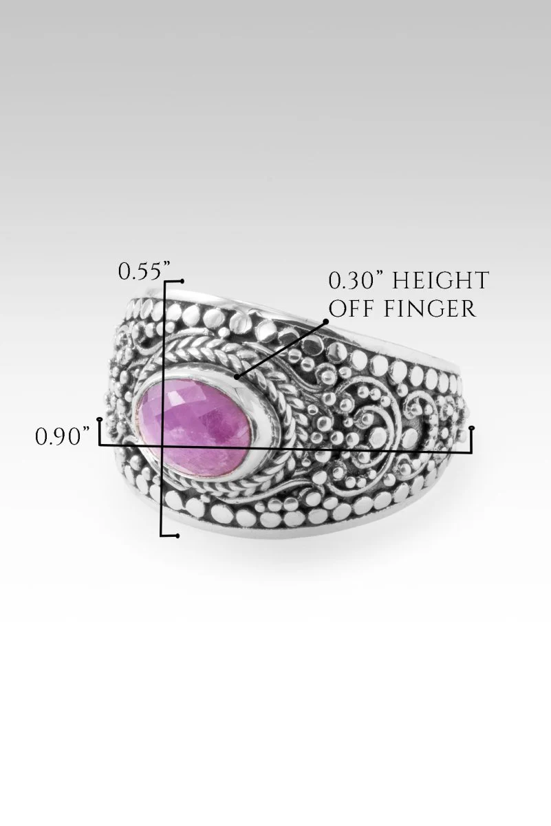 Freely Given Love Ring II™ in Tanzanian Ruby - Image 6