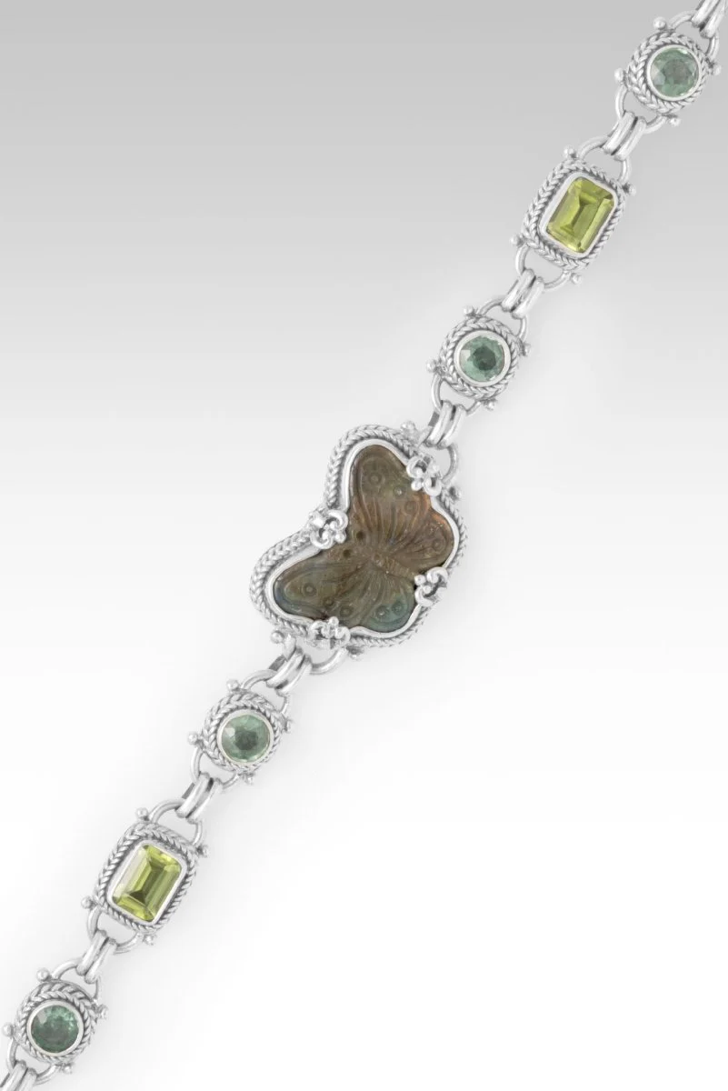 Fullness of Peace Bracelet™ in Labradorite & Black Stone, Peridot & Mint Kyanite - Image 3