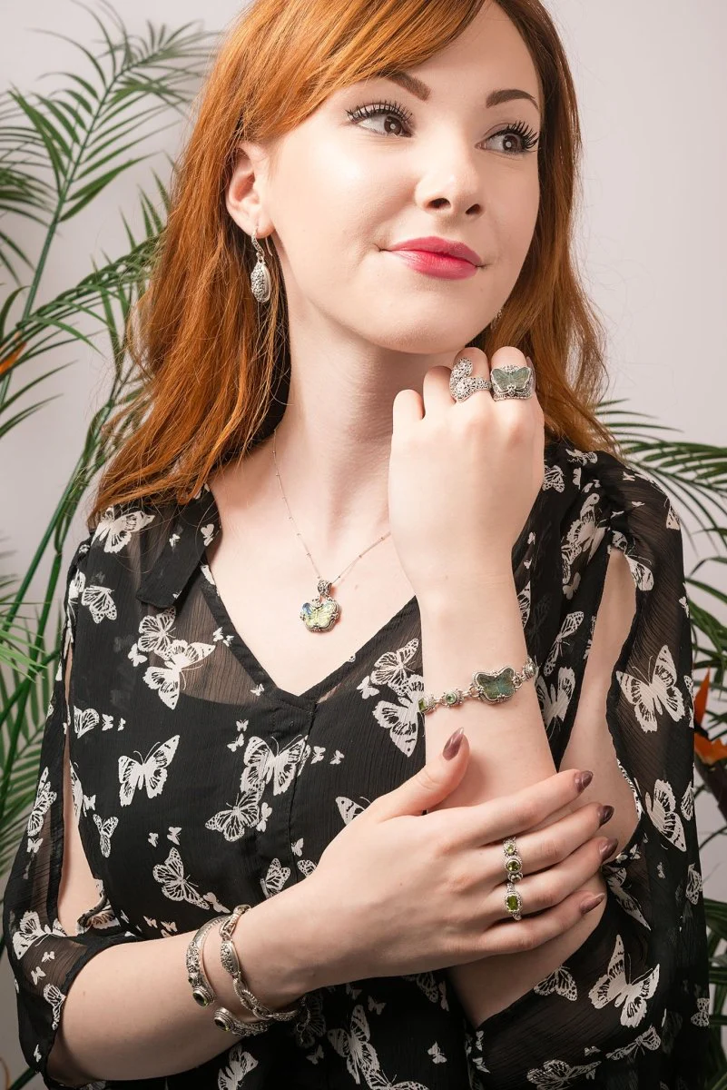 Fullness of Peace Bracelet™ in Labradorite & Black Stone, Peridot & Mint Kyanite - Image 5