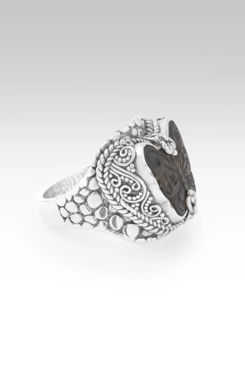 Fullness of Peace Ring™ in Labradorite & Black Stone - Image 3