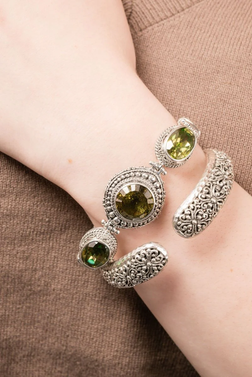 Give Him UR Fears Bracelet™ in Olive Quartz & Willy Nilly™ Mystic Quartz - Image 2
