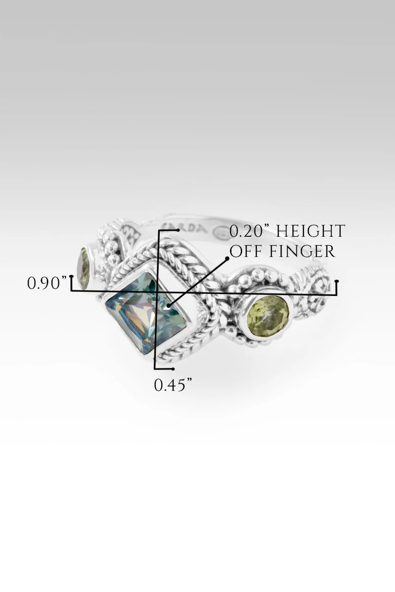 Glory To U Alone Ring™ in Bali Crush™ Mystic Topaz & Peridot - Image 6