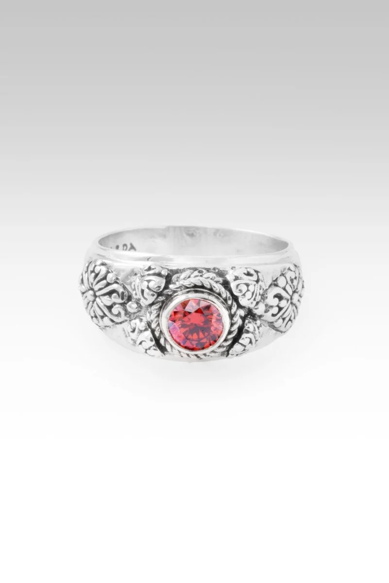 God Can Ring II™ in Red Velvet Mystic Moissanite - Image 3