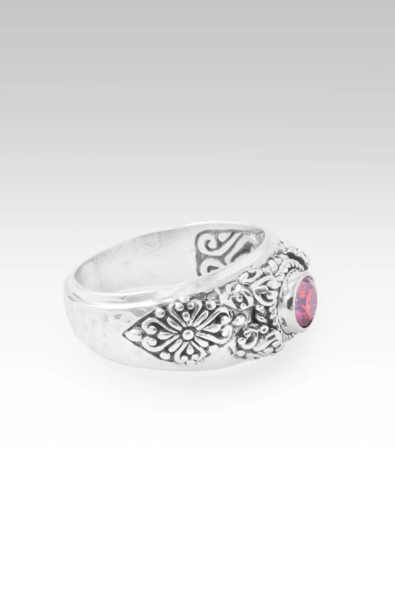 God Can Ring II™ in Red Velvet Mystic Moissanite - Image 4