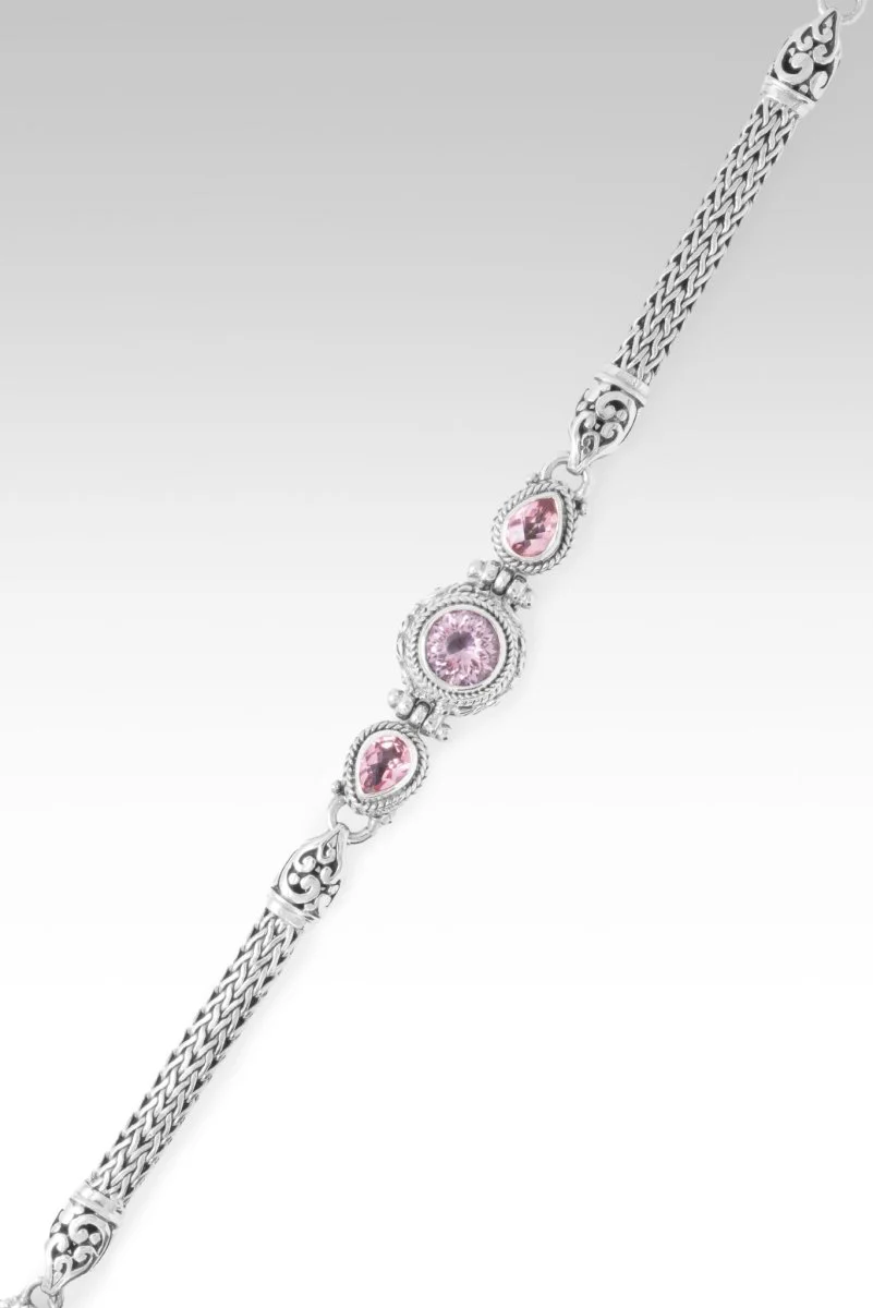 God Can & Will Bracelet™ in Pink Cashmere™ Mystic Quartz & Pale Plum™ Mystic Topaz - Image 3