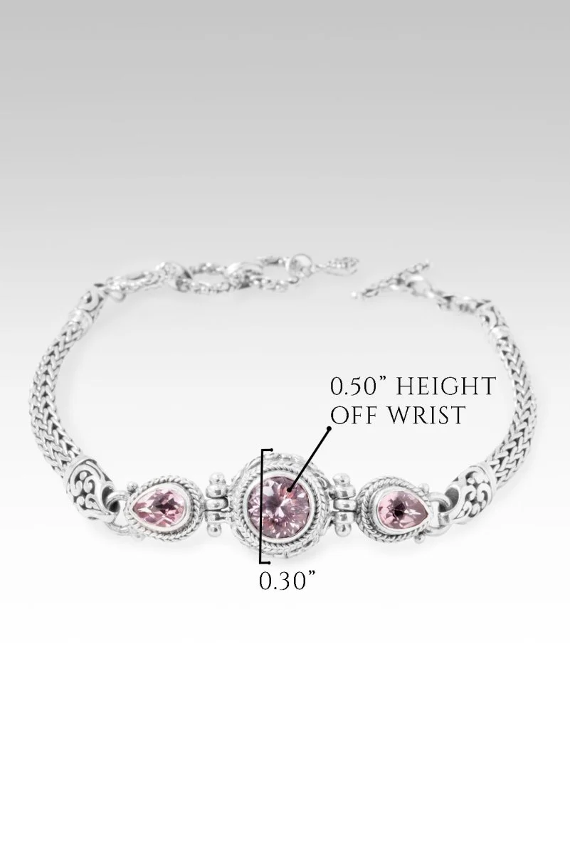 God Can & Will Bracelet™ in Pink Cashmere™ Mystic Quartz & Pale Plum™ Mystic Topaz - Image 6