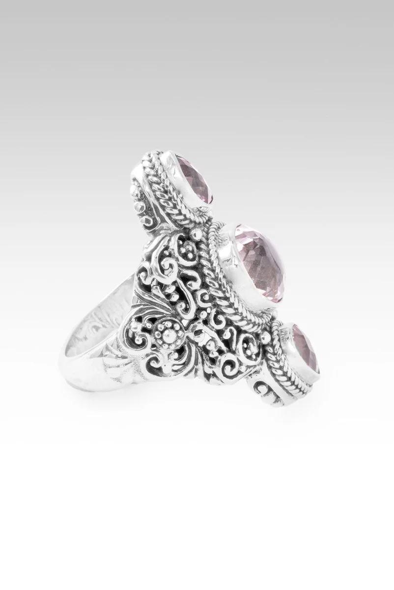 God Can & Will Ring™ in Pink Cashmere™ Mystic Quartz & Pale Plum™ Mystic Topaz - Image 4