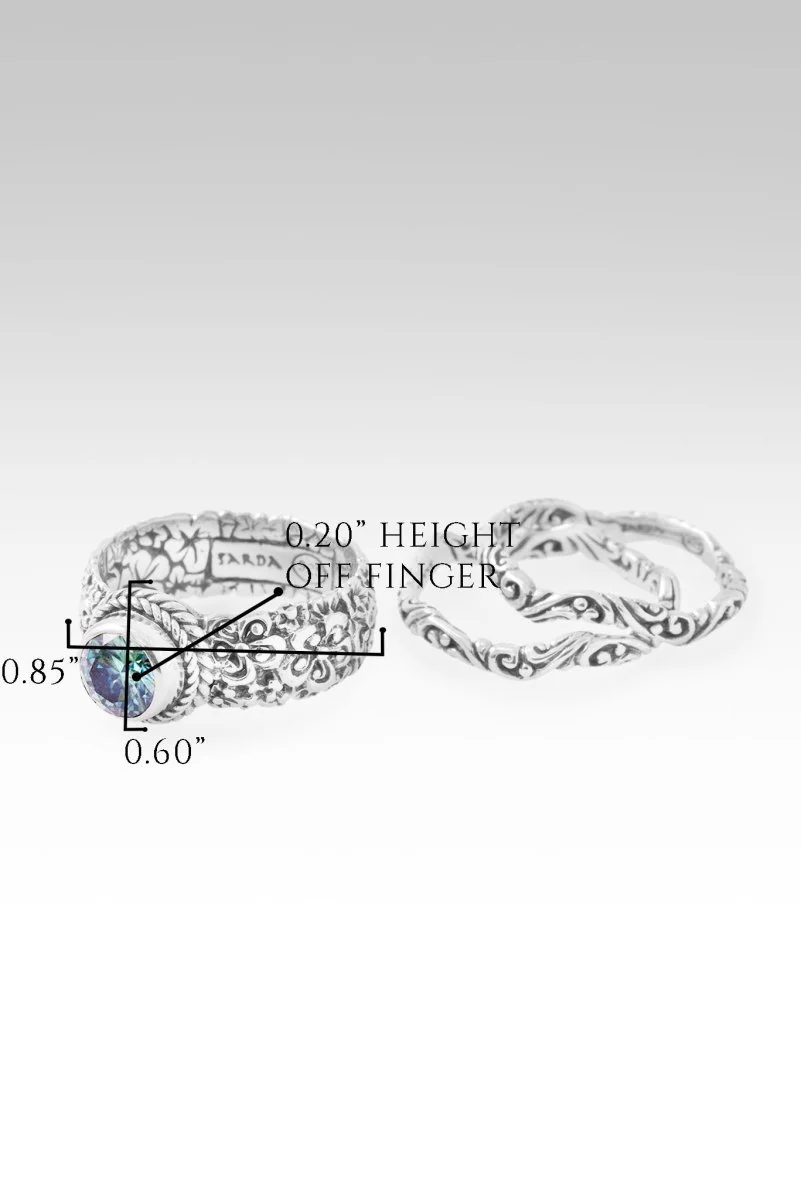 God Saves Ring™ in Bali Hai™ Mystic Moissanite - Image 6