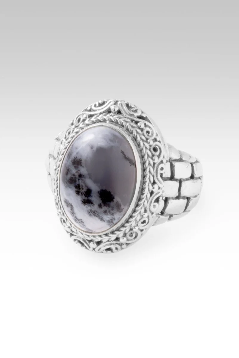 God Will Fix It Ring II™ in Dendritic Opal