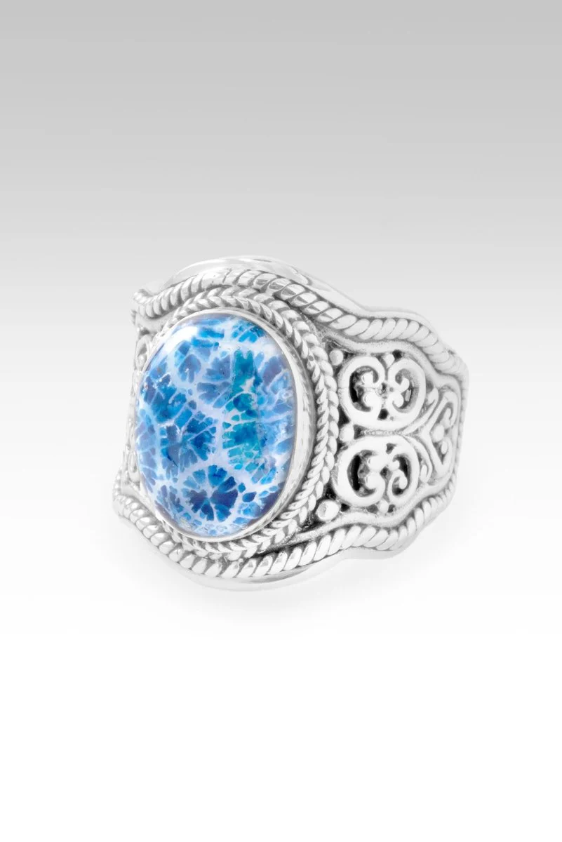 God's Grace Ring™ in Navy Blue Indonesian Coral