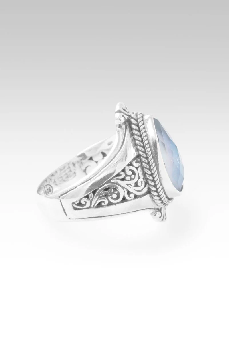 God's Perfect Place Ring II™ in Blue Quartz Mother of Pearl - Image 4