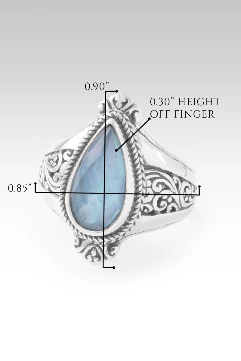 God's Perfect Place Ring II™ in Blue Quartz Mother of Pearl - Image 7