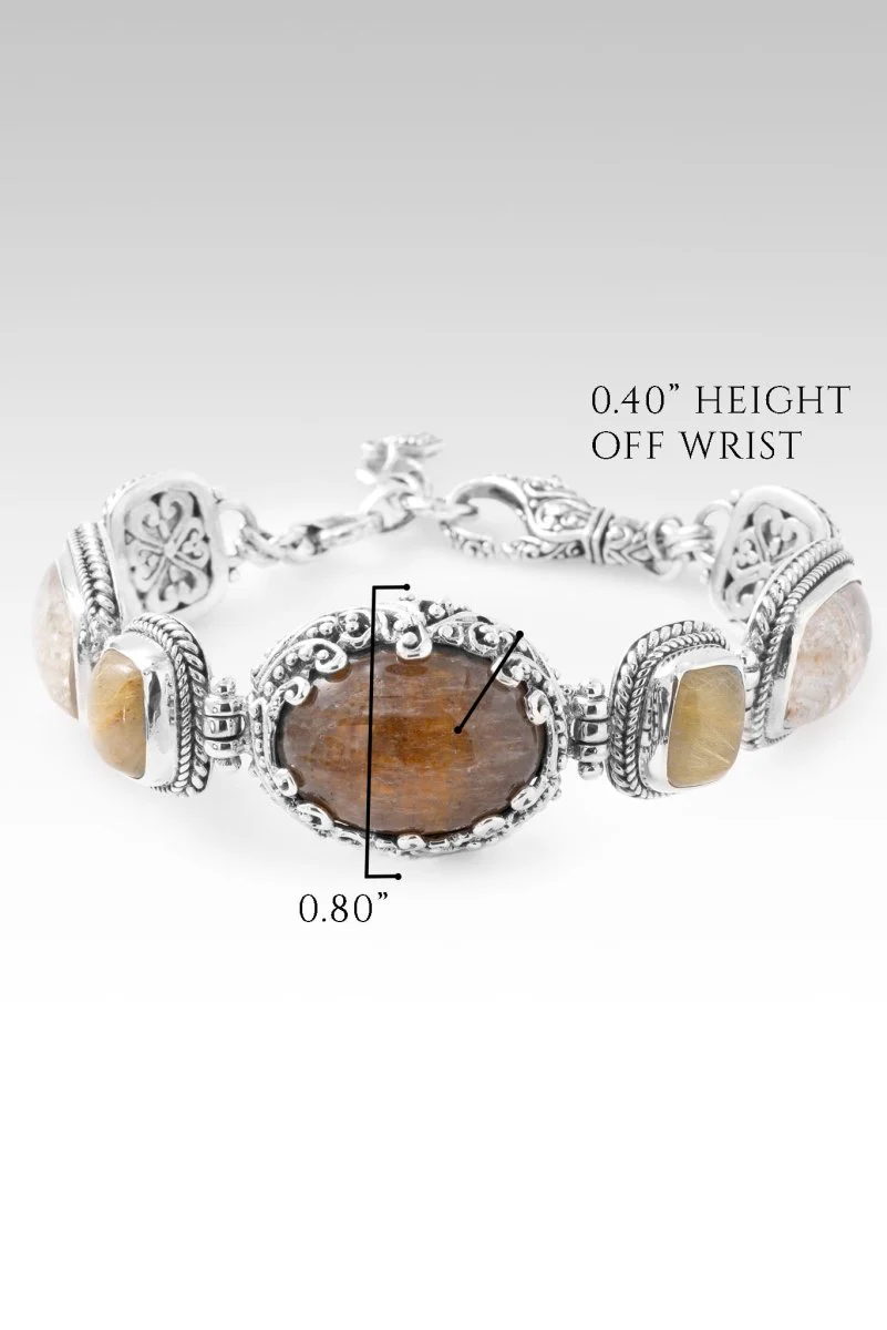 He Doesn't Make Mistakes Bracelet™ in Cacoxenite, Garden Quartz & Gold Rutilated Quartz - Image 6