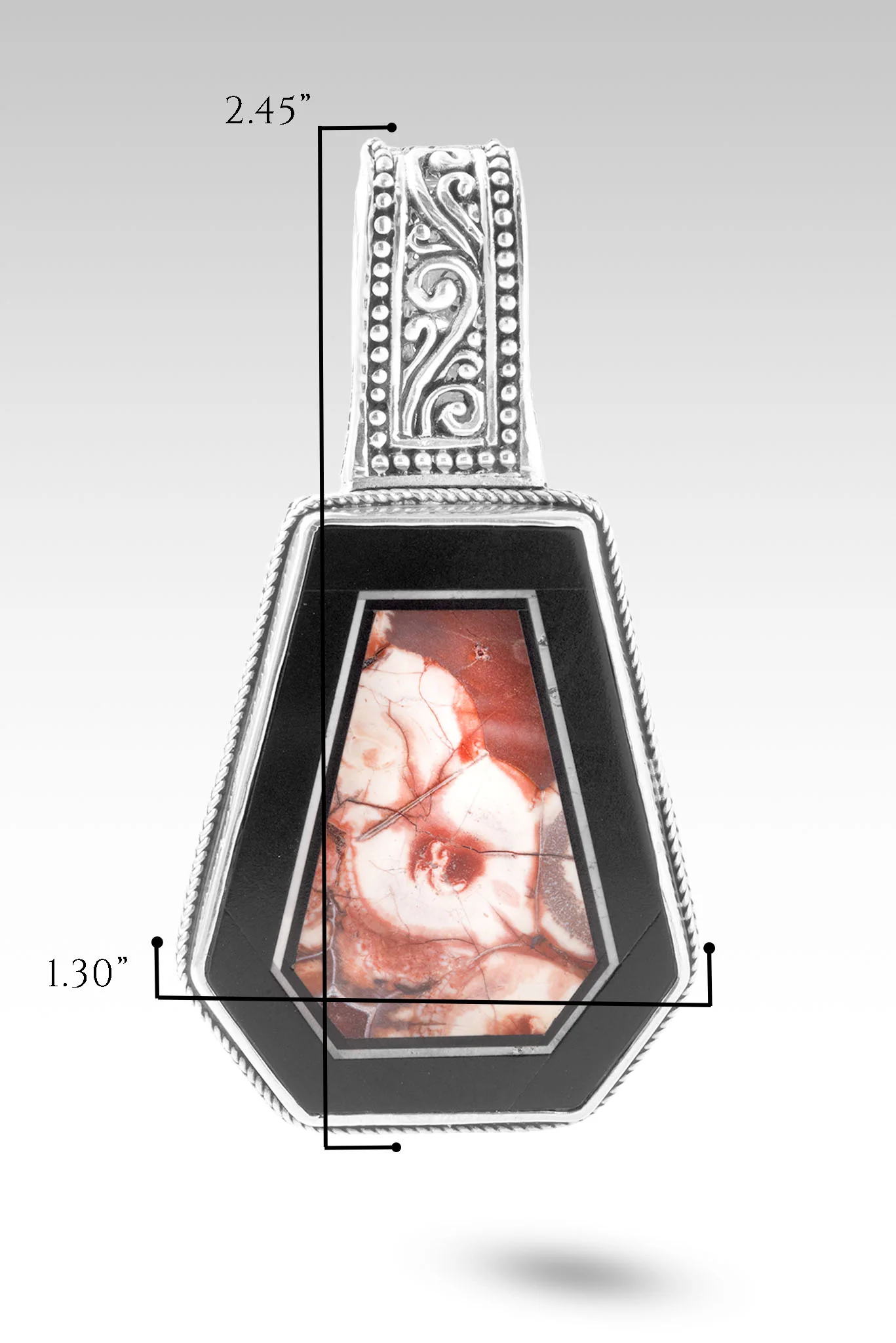 U R Made for Heaven Pendant™ in Bird's Eye Rhyolite - Image 6