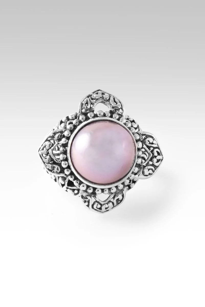 Hello Loved, Goodbye Unlovable Ring™ in Rose Gold Cultured Mabe Pearl - Image 3