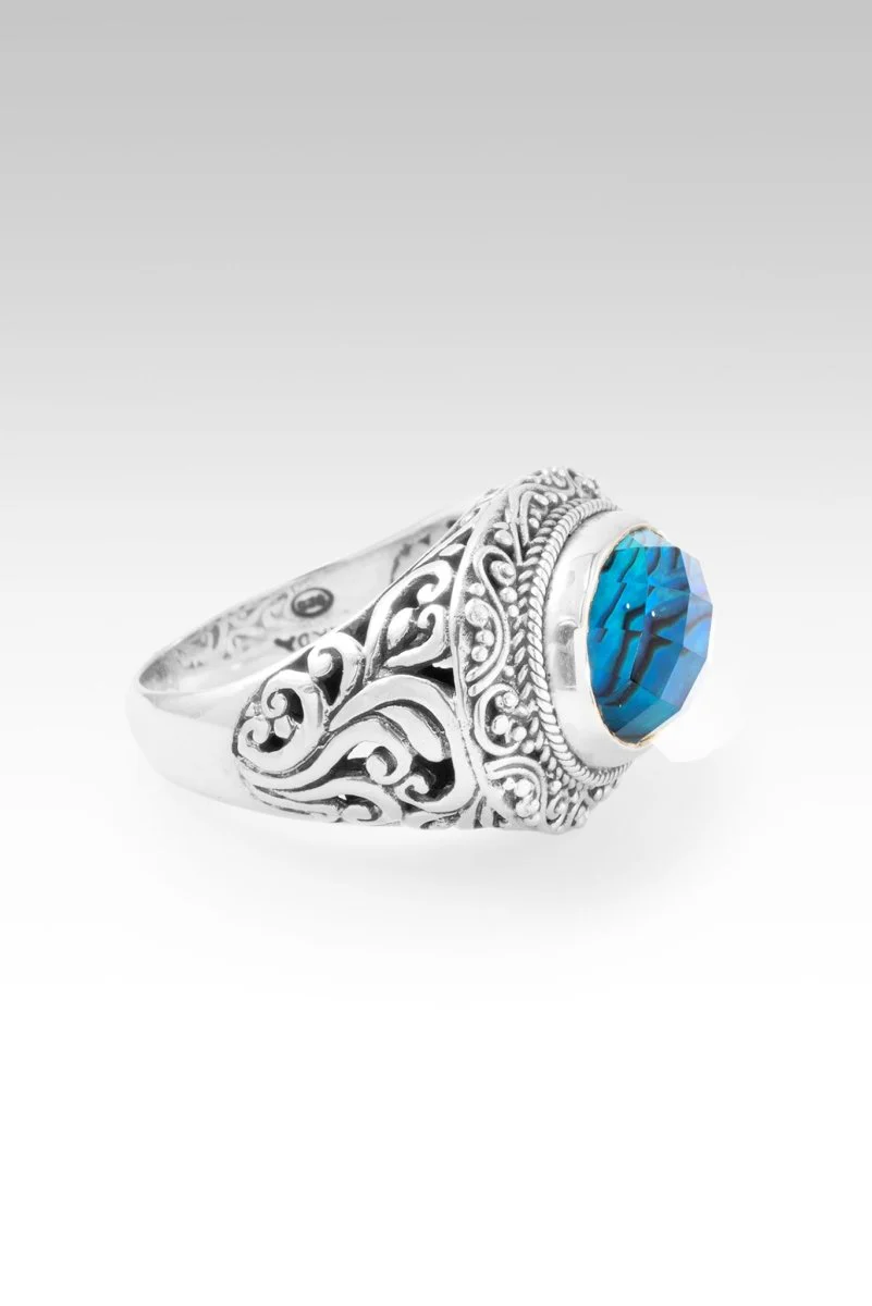 Hello New Horizon, Goodbye Barriers Ring™ in Bali Waters Abalone - Image 4