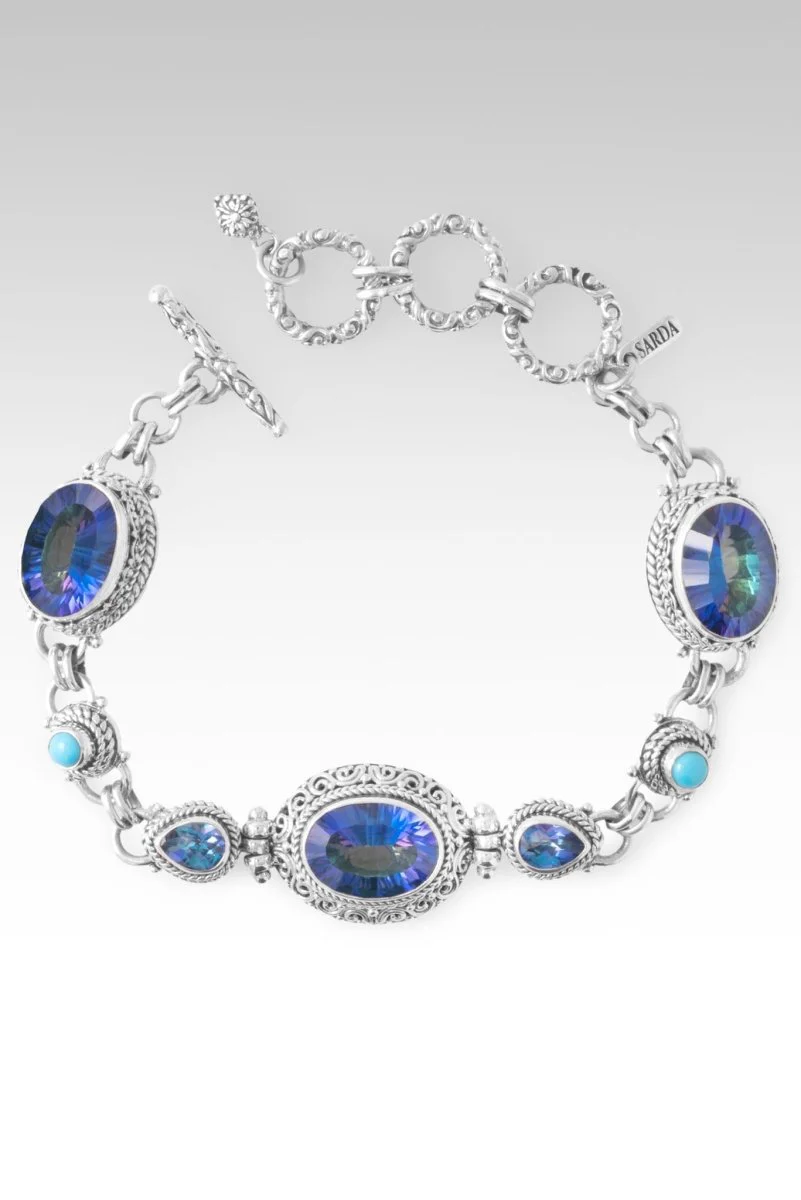 Hello Opportunity, Goodbye Negativity Bracelet™ in Odyssey Universe™ Mystic Quartz, Sheer Luck™ Mystic Topaz & Sleeping Beauty Turquoise