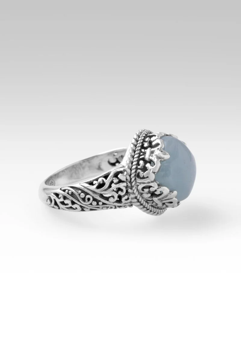 He's A Way Maker Ring™ in Aquamarine - Image 2