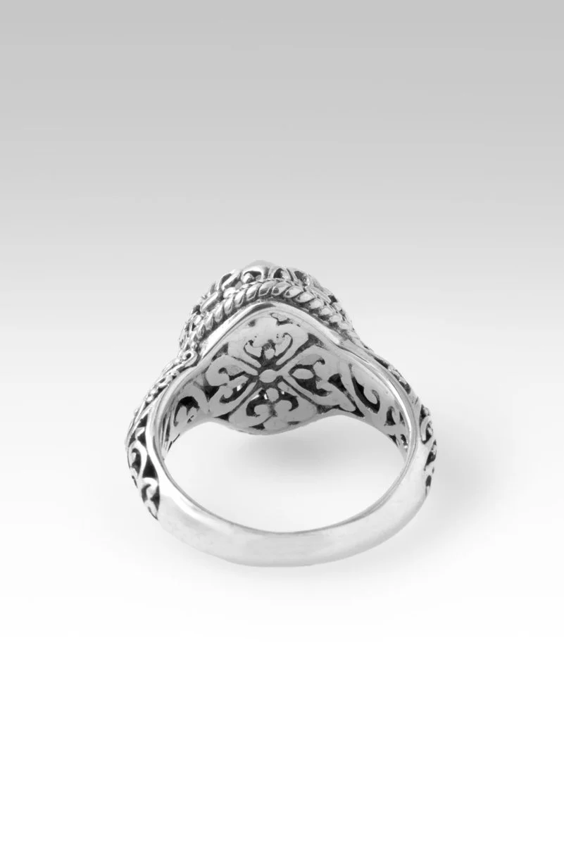 He's A Way Maker Ring™ in Aquamarine - Image 3