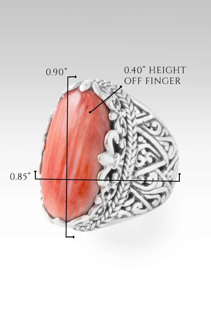 Hope's Call Ring™ in Red Spiny Oyster - Image 7