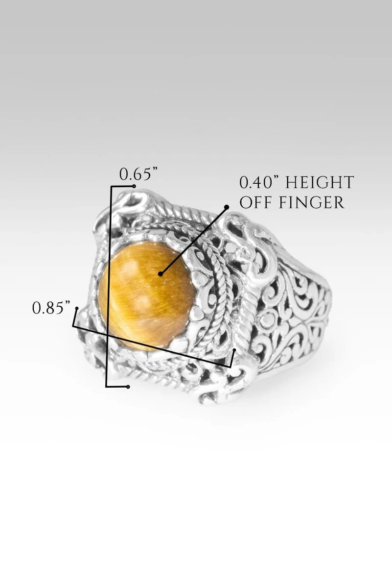I Am His Treasure Ring™ in Tiger's Eye - Image 7