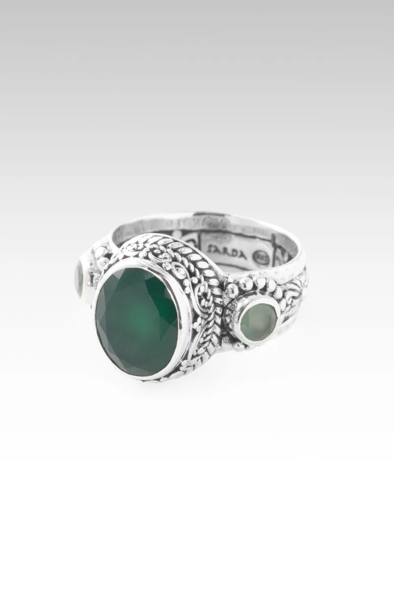 Inspire Others Ring™ in Green Onyx & Green Quartz