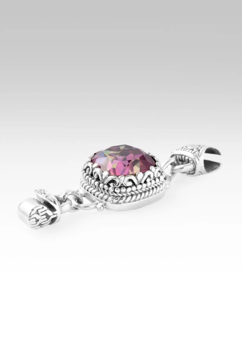 Linked in Faith Interchangeable Bracelet Component™ in Extreme Pink™ Mystic Quartz - Image 2
