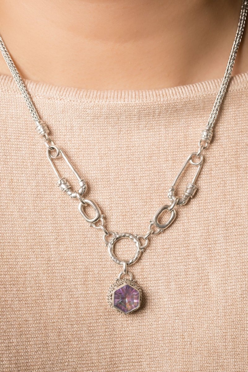 Linked in Unity Interchangeable Necklace Component™ in Lotus Blossom™ Mystic Quartz - Image 3
