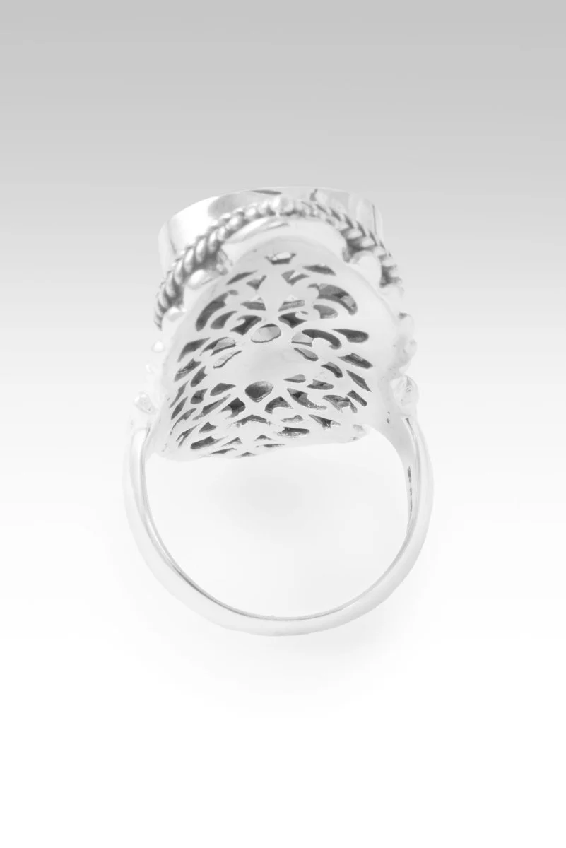 Lord, I Need U Ring™ in Chevron Amethyst & African Amethyst Mother of Pearl Quartz - Image 3