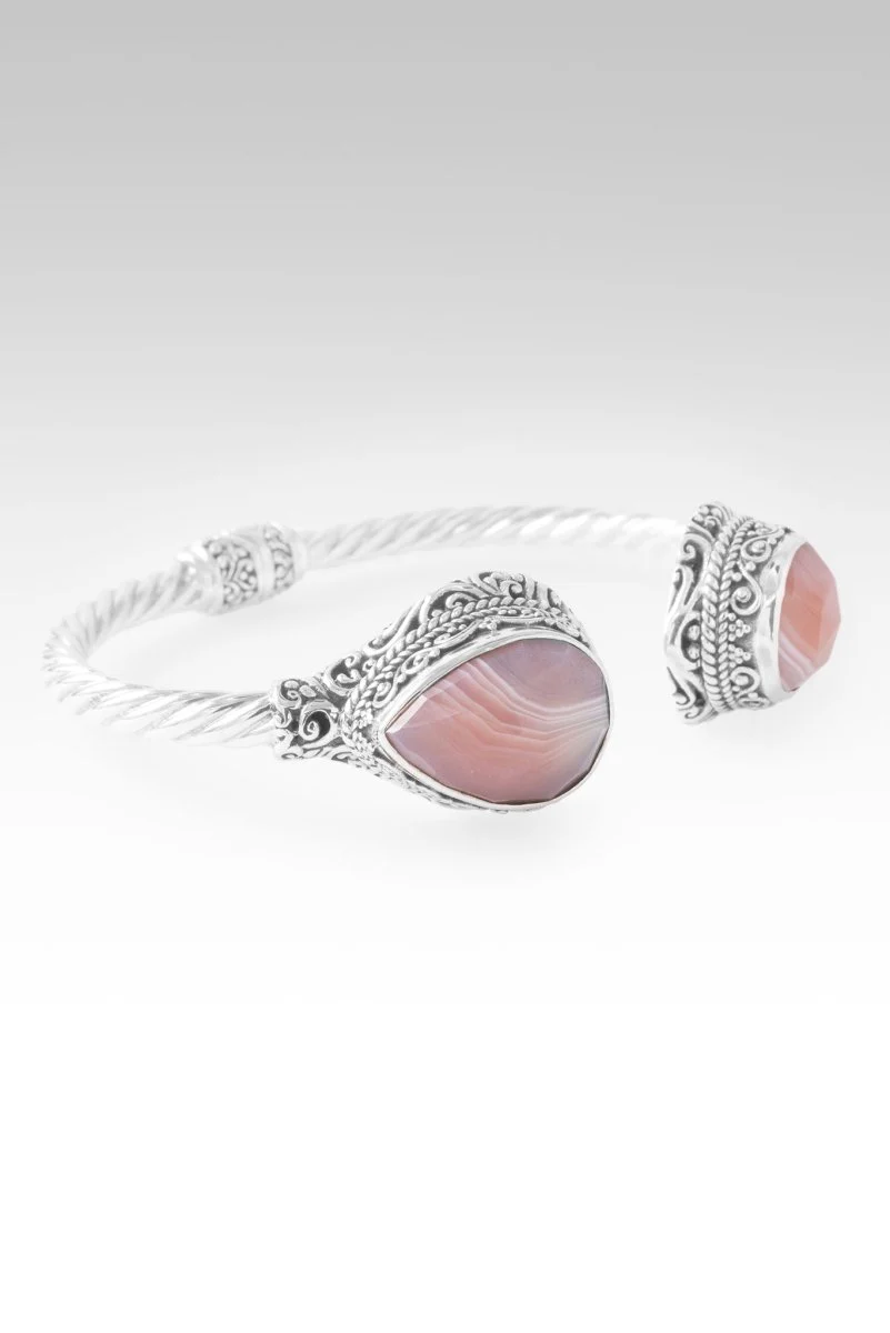 Lord Keep Showin' Up Tip-To-Tip Bracelet™ in Apricot Banded Agate - Image 2