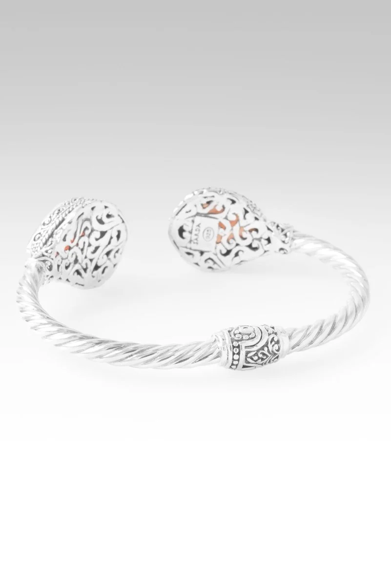 Lord Keep Showin' Up Tip-To-Tip Bracelet™ in Apricot Banded Agate - Image 3