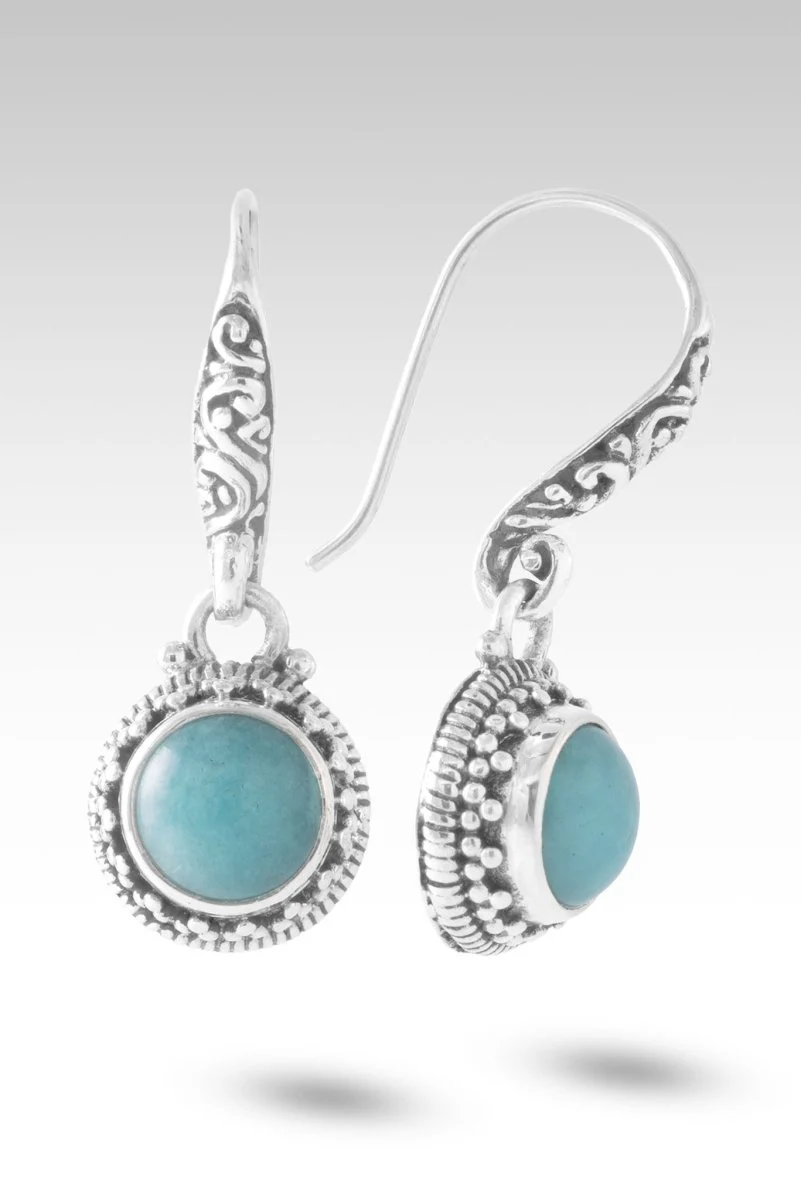 Mercy Swallowed Mistakes Earrings™ in Amazonite