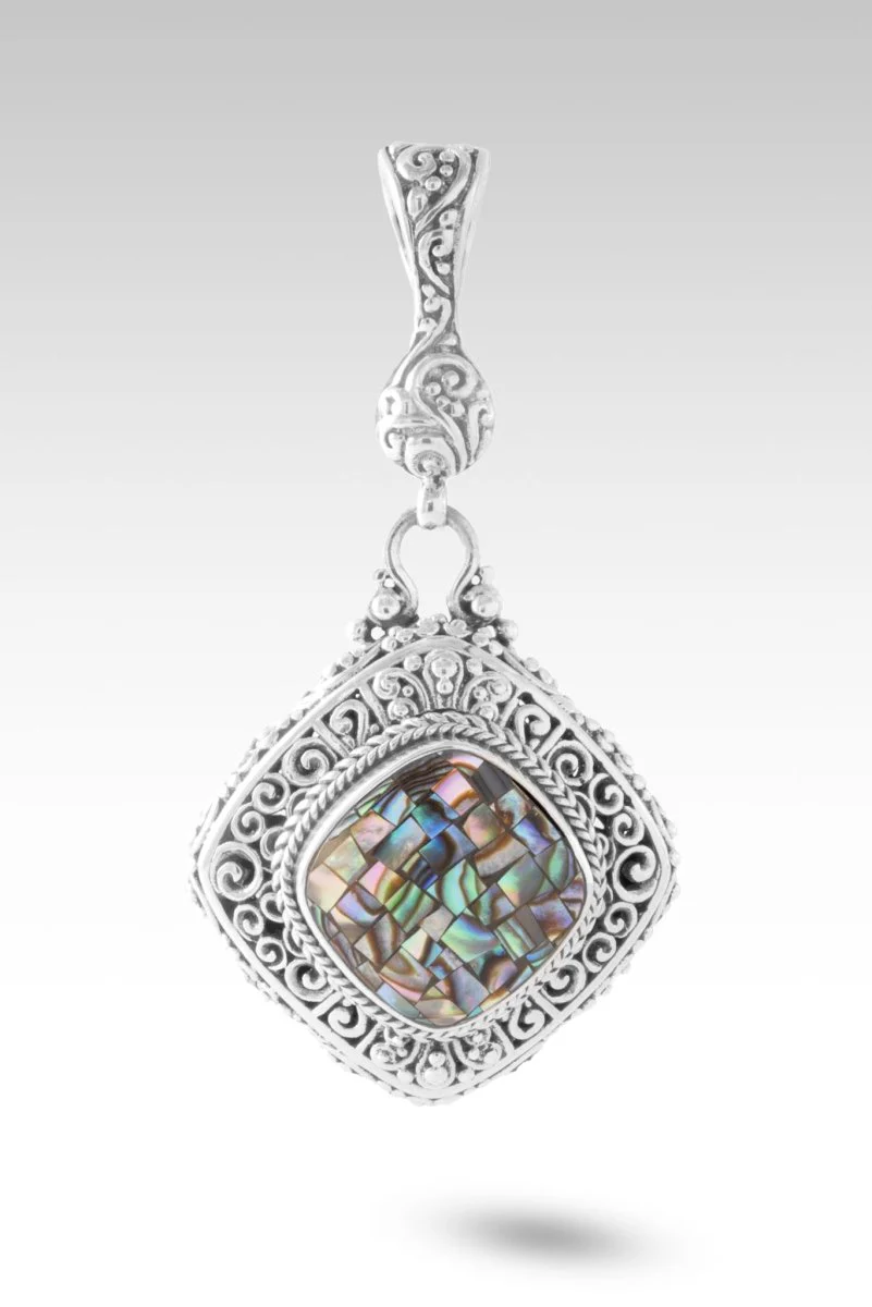 Mercy Will Follow Me Pendant™ in Galaxy Abalone Mosaic